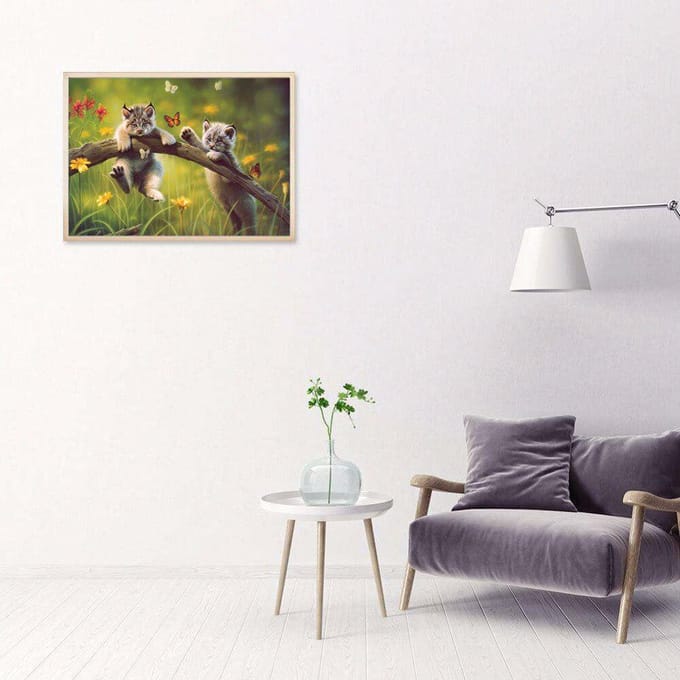 Peinture Diamant Coffre Chatons Gras Diamants Ronds Complets Mosaïque Broderie Vente Image de Strass 20X30CM white
