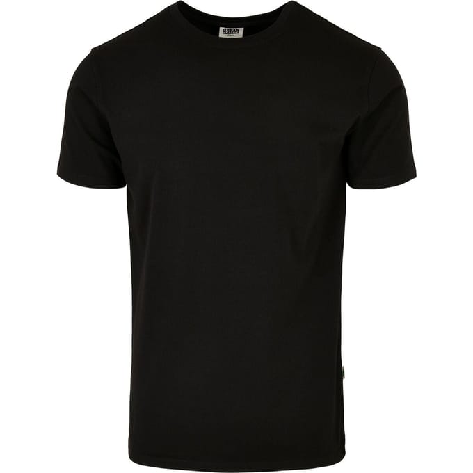 Urban Classics Organic Fitted Stretch Heren T-shirt - zwart - S