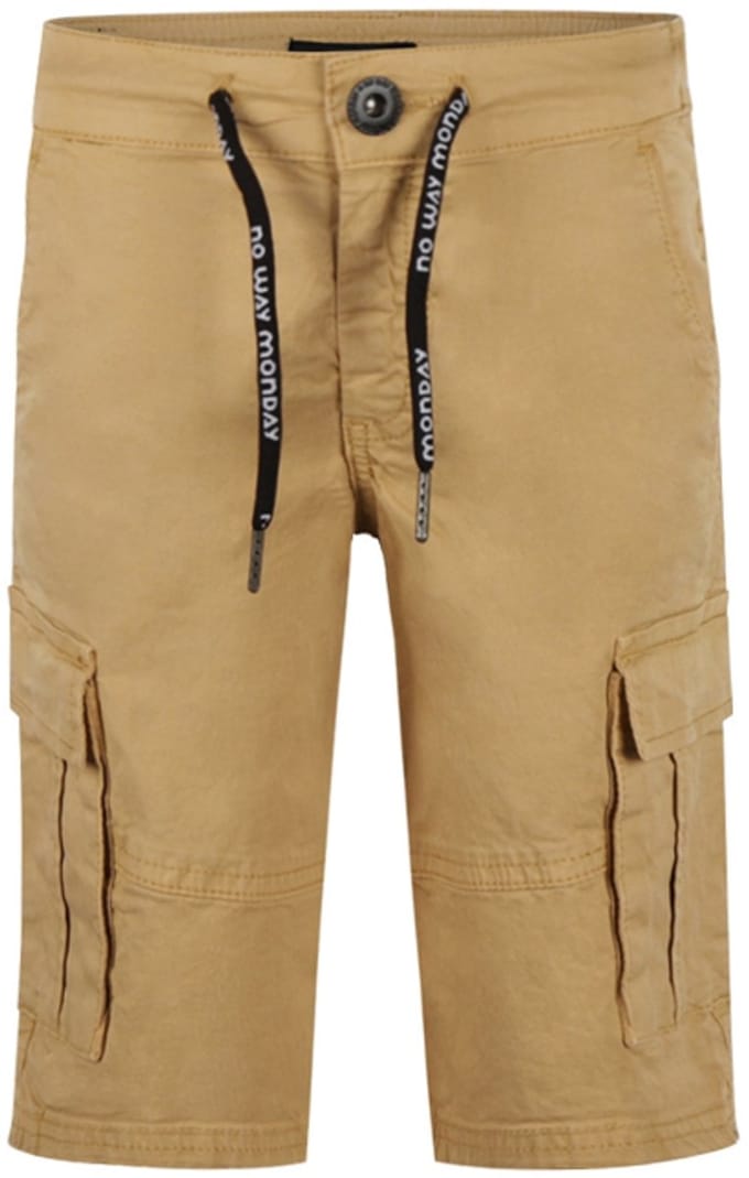 No Way Monday-Jongens Korte broek-Karamel bruin