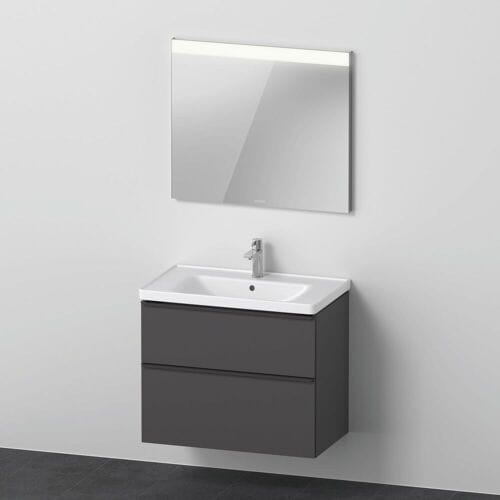 Duravit D-Neo furniture set with square mirror 80 cm DE011304949