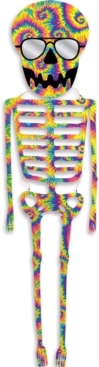 Premier Kites 6,4 m. Skelet vlieger. Tie Dye skelet vlieger