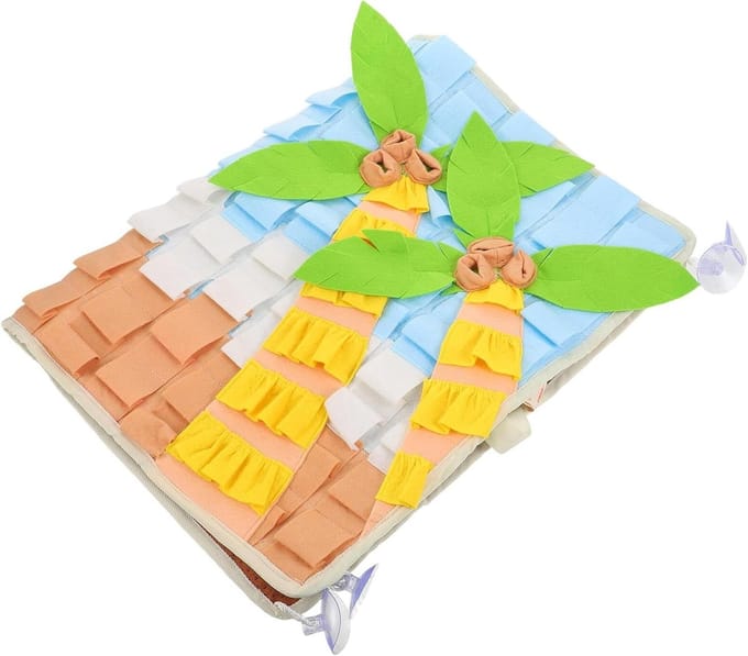 Hond Snuffelmat - Voedsel Puzzel - Langzaam Eten - Cognitieve Stimulatie - 70 x 45.5 cm - Multi