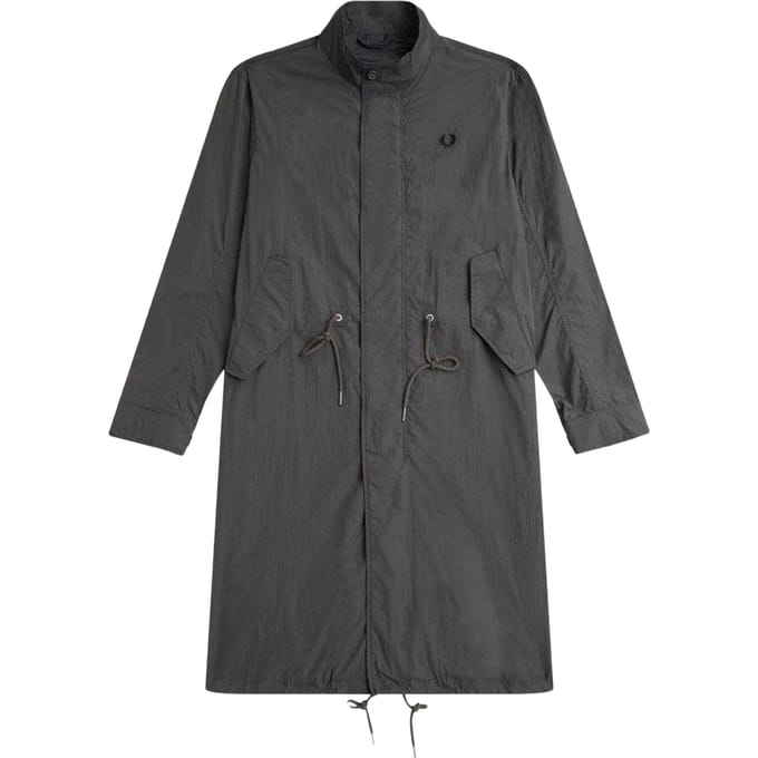 Fred Perry Heren Dunne Rechthoekige Hem Parka (Gunmetal)