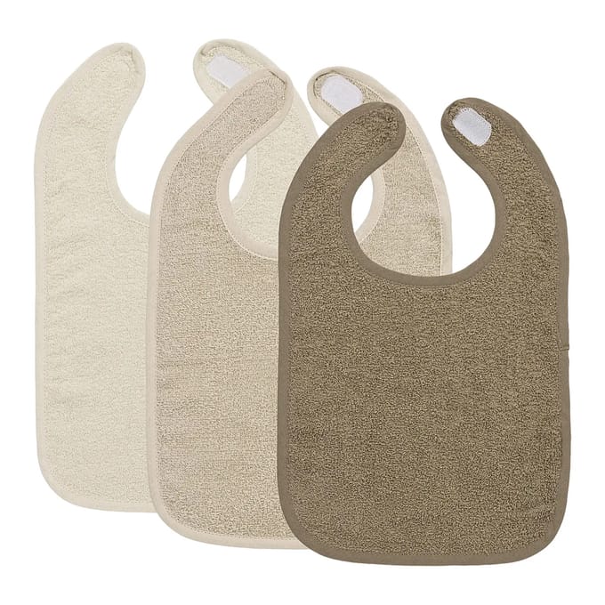 Meyco Baby Uni Slab - 3-pack - Badstof - Natural/Soft Sand/Taupe