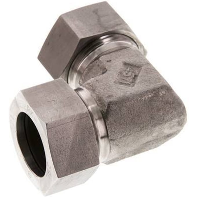 28L RVS Elbow 90deg Snijring 160 Bar DIN 2353 - FL2E-C-ST-28-L