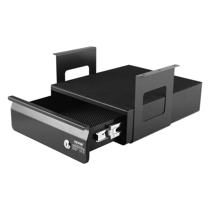 33 cm Afsluitbare Lade Organizer Onder Bureau Uittrekbare Lade Thuis Kantoor