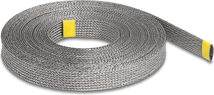Delock Braided Sleeve for EMI shielding stretchable 10 m x 20 mm