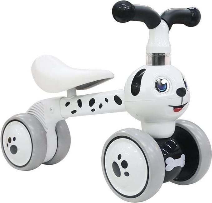 Binnen/Buiten Loopfiets Hond - Krasvrije Wielen - 10-36 mnd