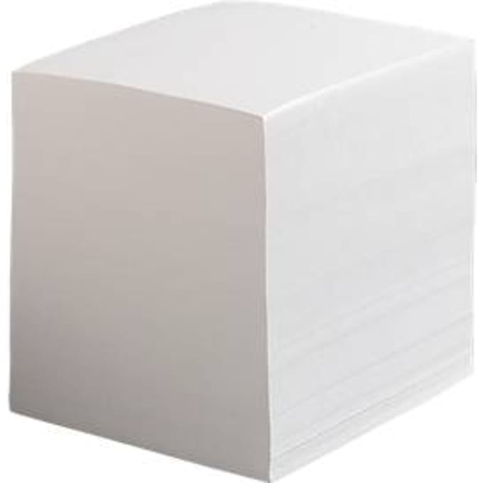 Memonavulling, wit, 98 x 98 x 83 mm, 700 vellen