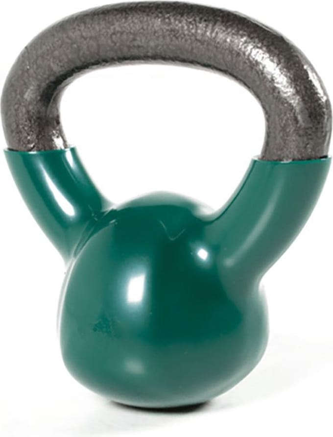 Olive Vynil 6kg Kettlebell Groen 6 kg