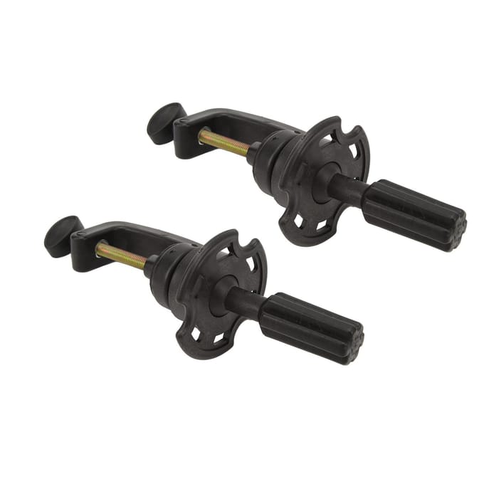 2-pack Pruiken Mannequin Hoofd Standaard Hoogte Verstelbaar Cosmetologie Mannequin Standaard Hoofd Houder Klem black