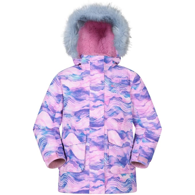 Mountain Warehouse Kinder/Kinder Ranger Camouflage Waterafstotend Jasje (Paars)