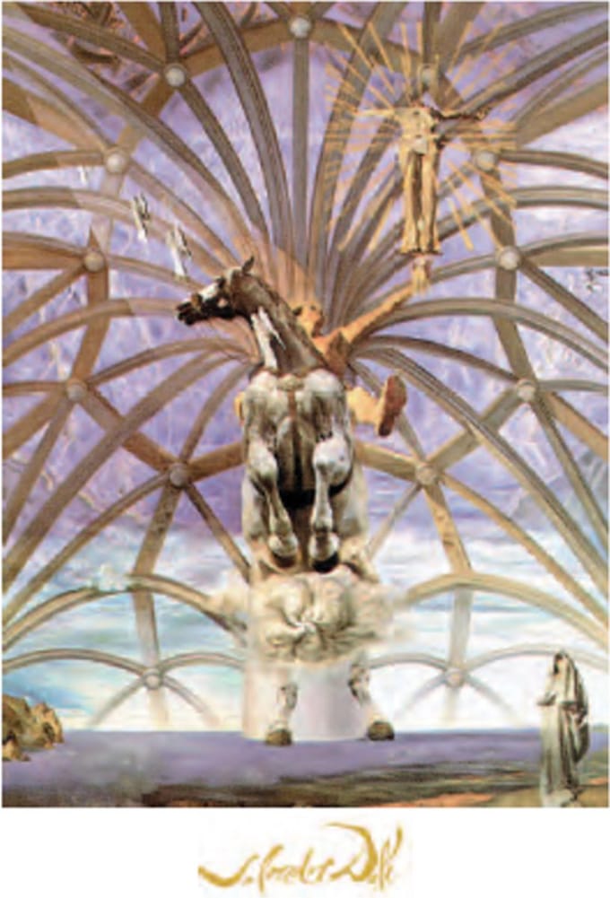Salvador Dalì - Santiago El Grande - Kunstposter - 60x80 cm