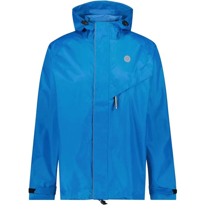 AGU Passat - Regenjas - Unisex - Fietsjas - Waterdicht - Winddicht - Blauw - M - Met reflectie