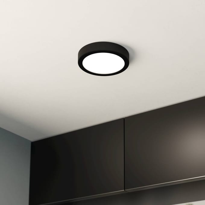 EGLO FUEVA 5 ceiling lamp Ø160 mm 11W 3000K dimmable black