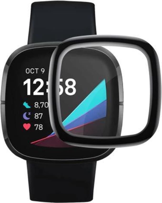Strap-it Screen protector PMMA - Full cover protector geschikt voor Fitbit Versa 3 / Fitbit Sense