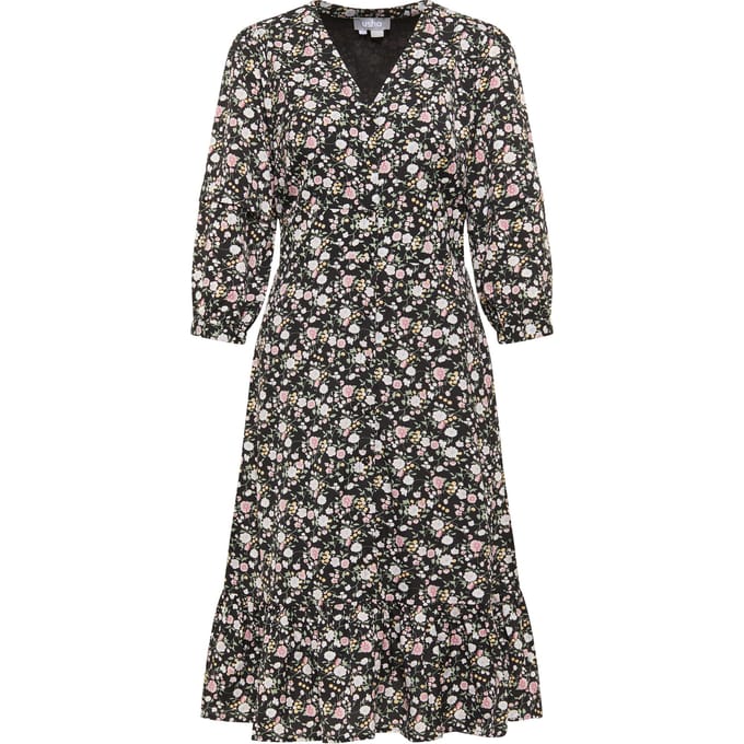 usha Midi-jurk met bloemenprint qisha