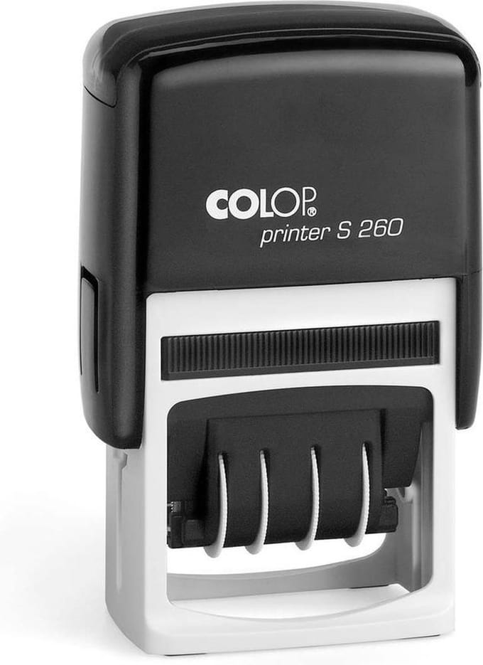 Colop Printer S260/D Rood - Stempels - Datum stempel Nederlands - Stempel afbeelding en tekst