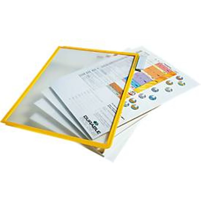 DURABLE Sichttafel SHERPA Panel 560604 DIN A4 PP gelb