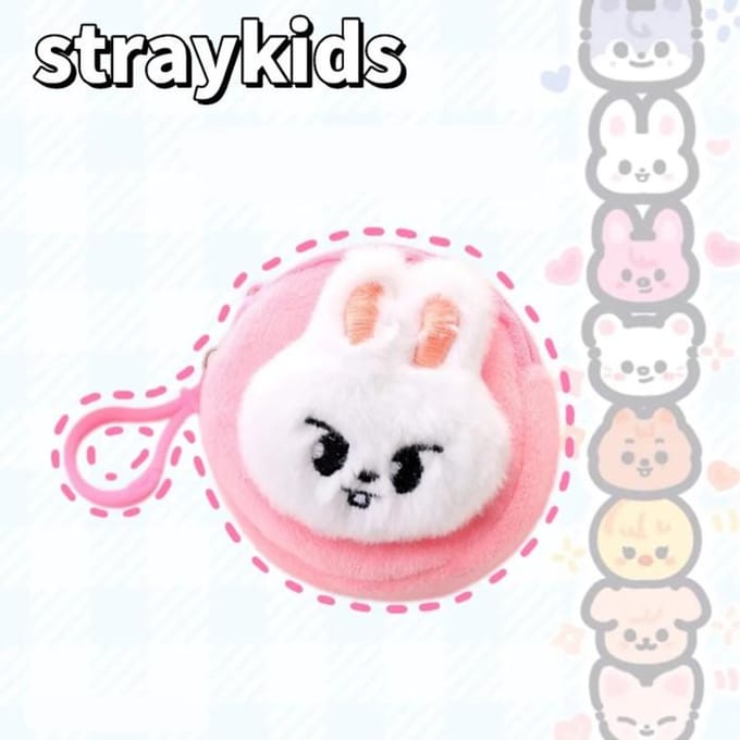 Straykids skzoo pluche oortelefoon opbergdoosje LeeKnow