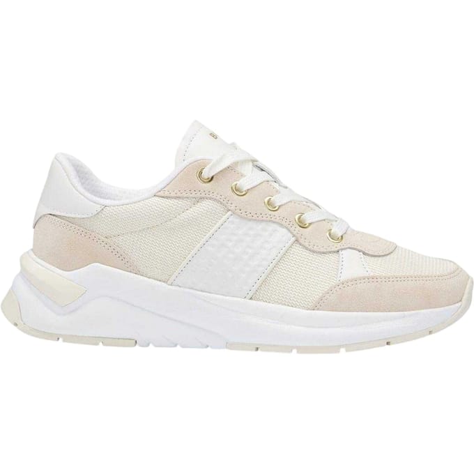 Boss Dames/Dames Skylar Suède Trainers (Wit)