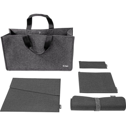 Sigel Bundle   Desk Sharing Bag L   Notebook Case   Organizer Set   Desk Mat Tas voor accessoires Geschikt voor max. (laptop): 39,6 cm (15,6) Donkergrijs