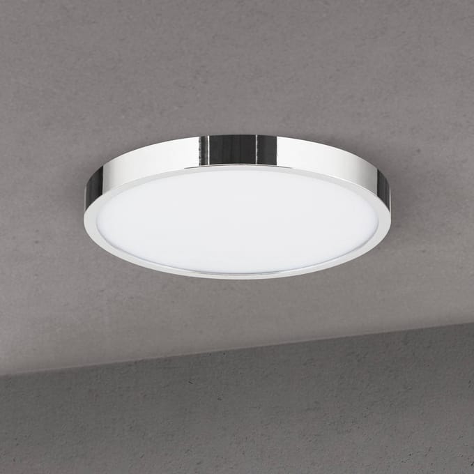 ORION LED plafondlamp Disc, chroomkleurig, Ø 24 cm, CCT, metaal