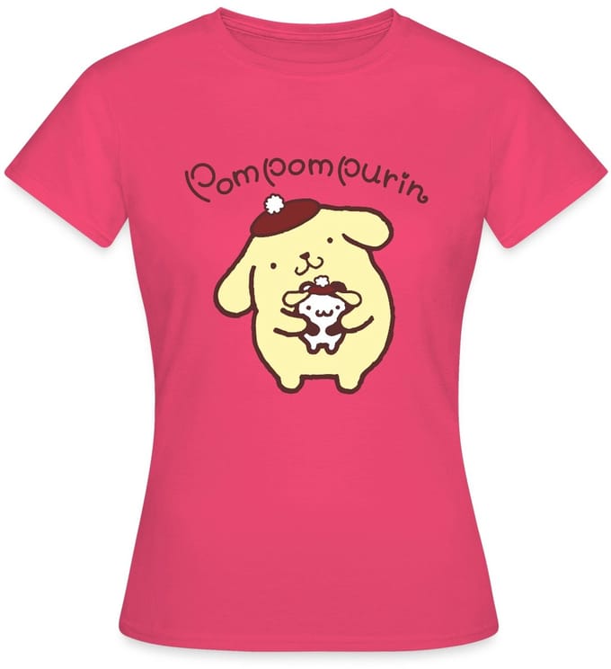 Pompompurin Met Muffin Verkleed Als Pompom Purin T-Shirt Dames