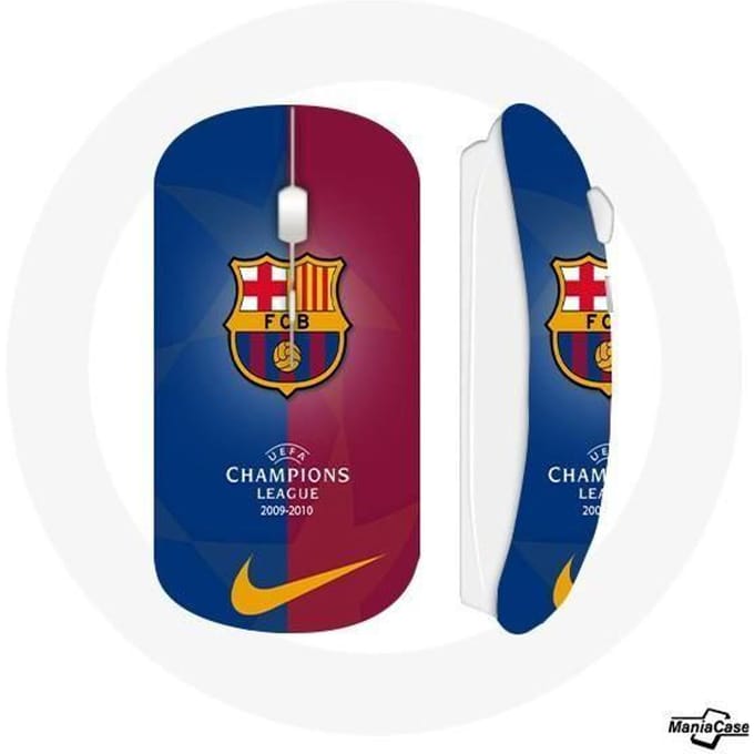 Souris Sans Fil - MANIACASE - FCB - Couleur Bleu - Compatible Mac et PC - Clé USB incluse