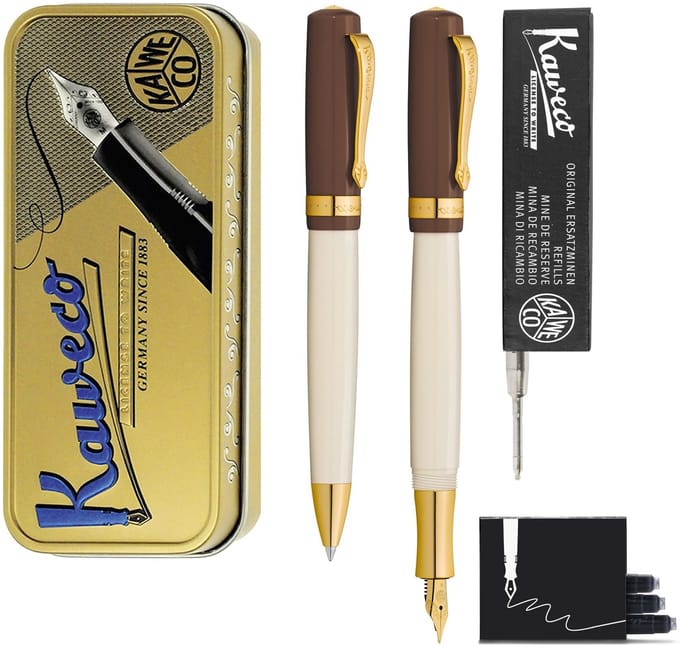 Kaweco - Cadeauset - Student 20's Jazz - Vulpen (Medium) - Balpen - extra vullingen