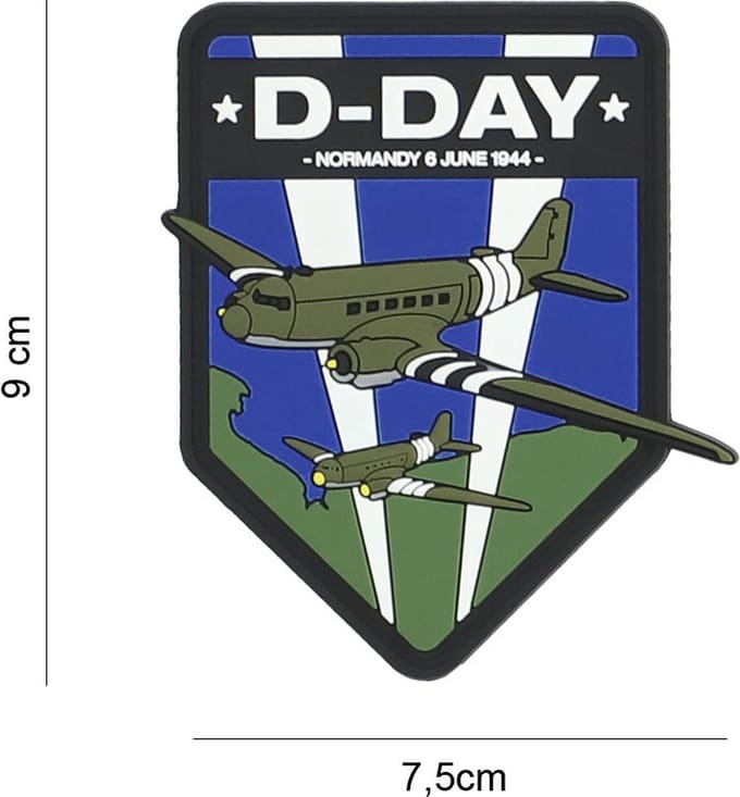 Embleem 3D PVC D-Day C-47 schild