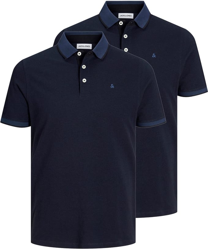 Jack & Jones Heren poloshirt 2 pack Paulos - Slim Fit