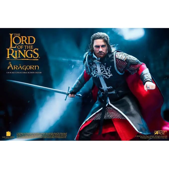 Beeldje Star Ace Aragorn Real Master du Seigneur des Anneaux