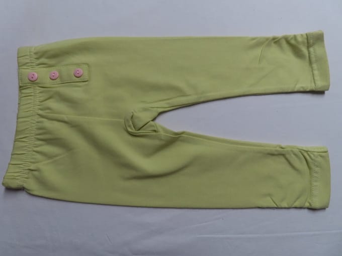 Dirkje - Legging - Meisje - geel - Effen - 1 jaar 80