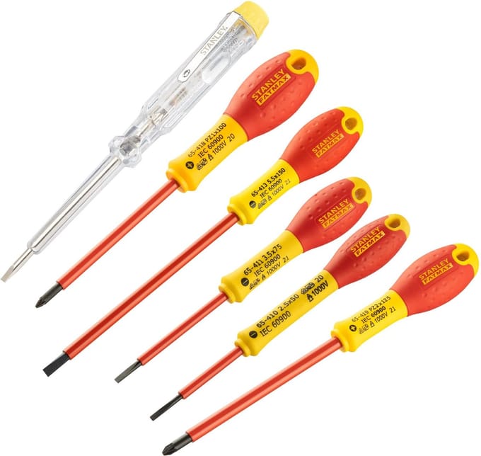STANLEY FATMAX vde - Schroevendraaierset Pozidriv - 0-65-443 - 6-delig