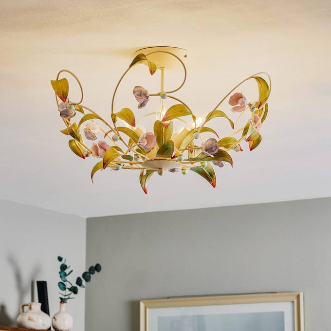 Luminex Plafondlamp Rose als kroonluchter, 5-lamps