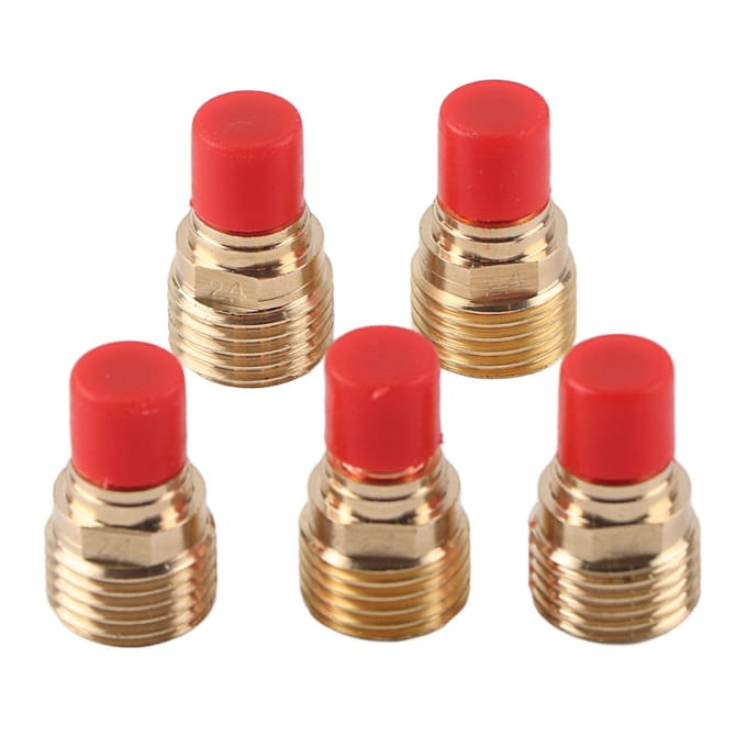 5pcs 45V44 Corps de Pince à Lentille à Gaz 2,4mm 3/32 pour Torche de Soudage TIG WP 9 20 25