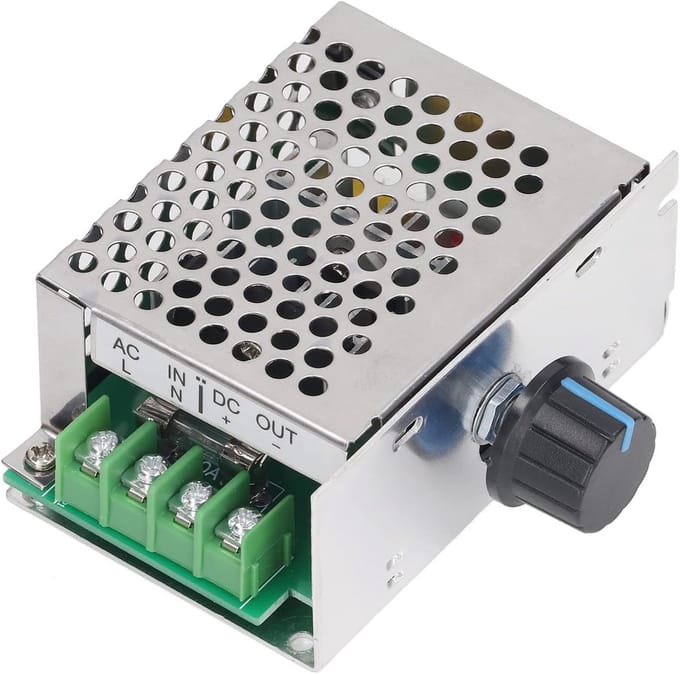 PWM DC Motor Snelheidsregelaar 10A met Stopfunctie AC 220V Ingang