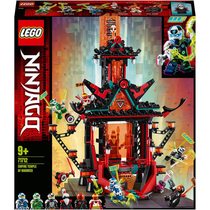 LEGO 71712 NINJAGO Keizerrijk Tempel van Waanzin Bouwset met 3 Ninja en Schurken Poppetjes voor Kinderen van 9 Jaar en Ouder