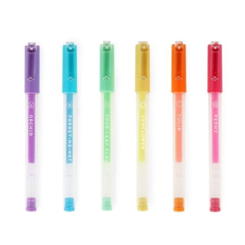 Legami Set van 6 Pastel Gel Pennen - Spring is in the Air