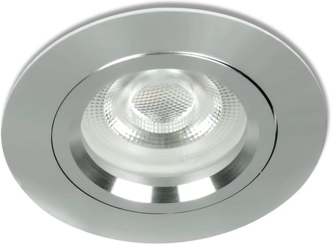 LED Mini inbouwspot Diecho -Rond Chrome -Warm Wit -Dimbaar -3.6W -Star Trading LED