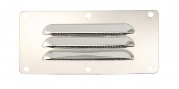 BREG Ventilatierooster RVS - 127 x 66 mm