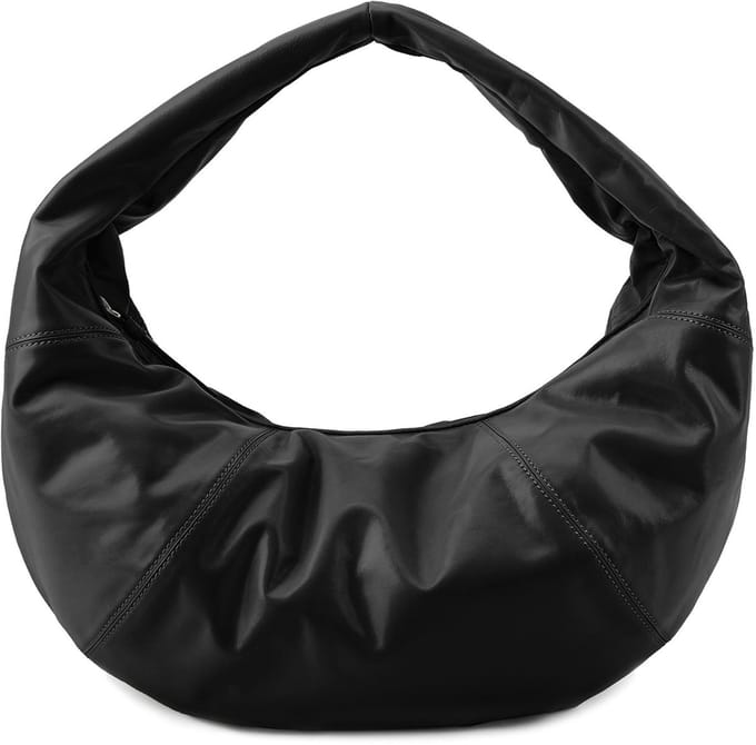 LES VISIONNAIRES Greta Schoudertas Leder 41 cm - Dames - black
