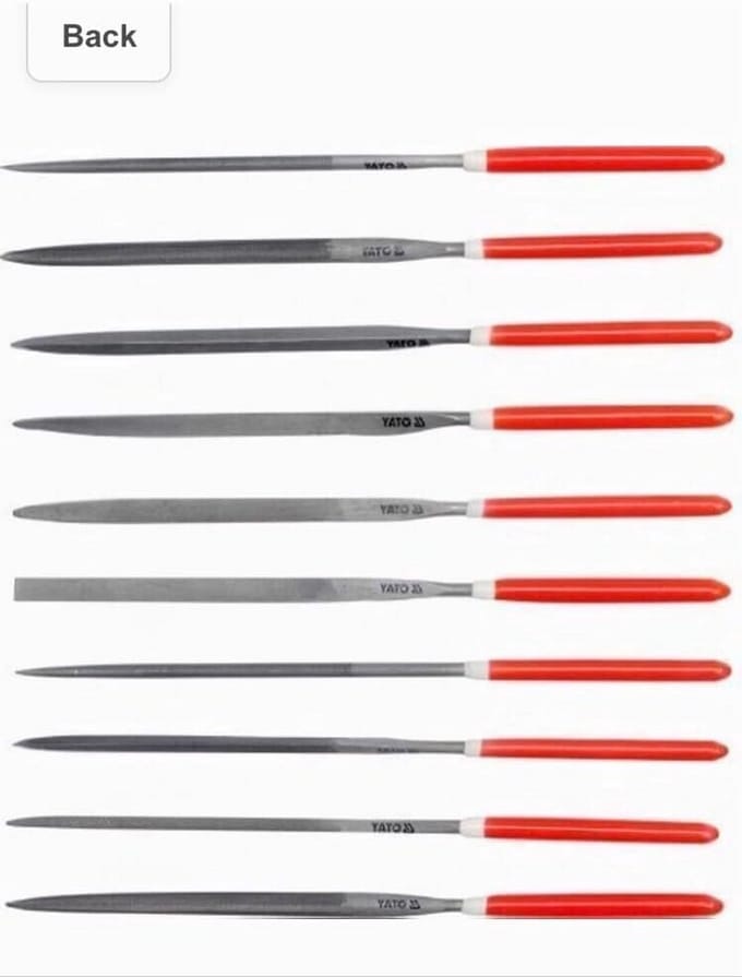 Naaldvijl Set - Metaalvijl Set - Metaal Bewerken - Flexibel Ontwerp - 160 mm - Grijs