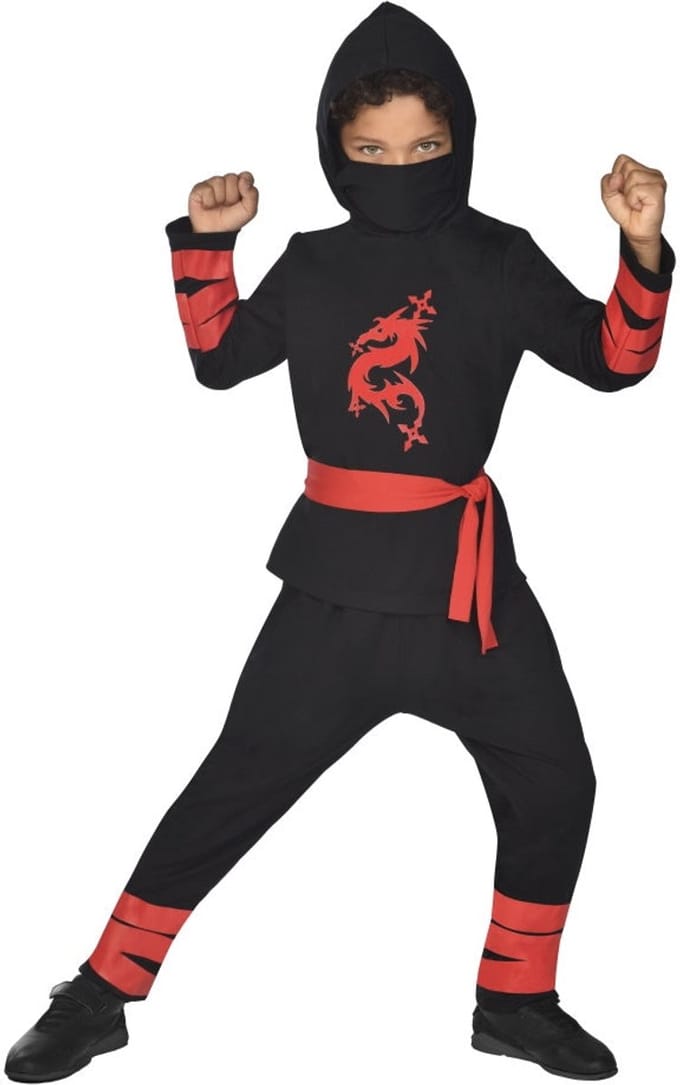Ninja kinderkostuum zwart