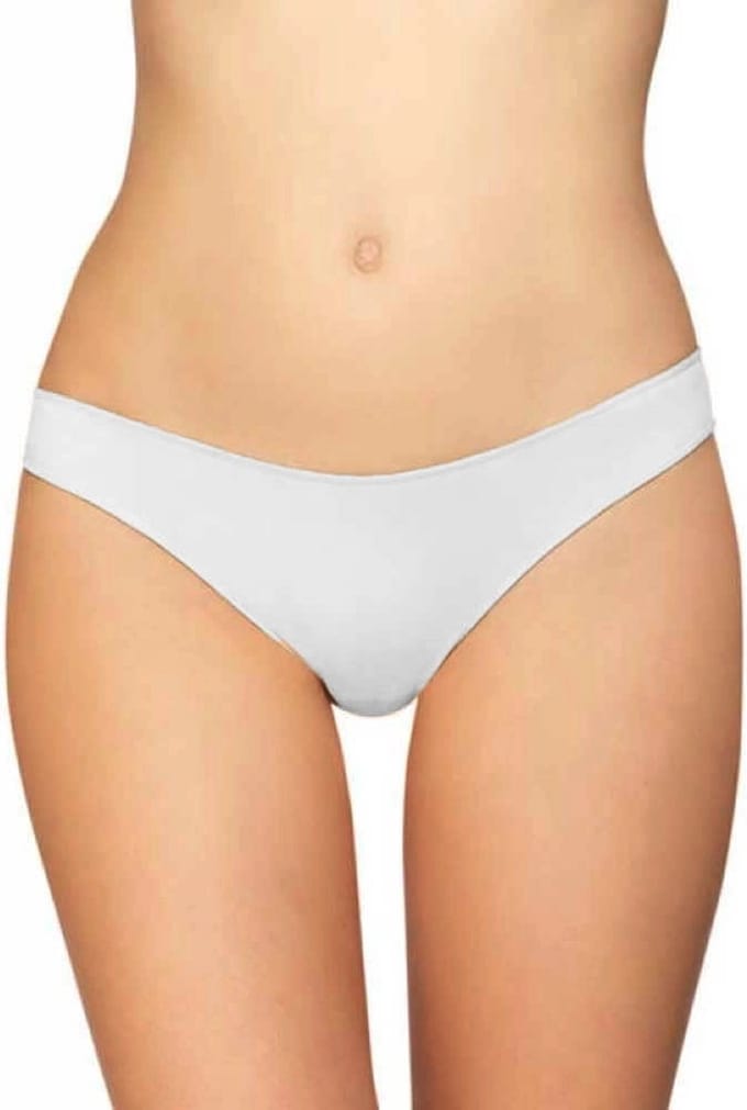 Avet string dames 3490 microfiber - Gladde string - onzichtbaar - Invisible - badstof kruisje - zwart, wit, rood, beige - S
