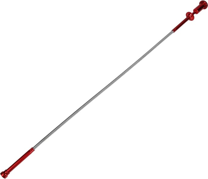 Hofftech Pick Up Tool - Aluminium - Magneet - LED - 622 mm - Rood