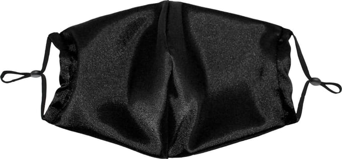 Beauty Pillow® Satijnen Mondmasker - Wasbaar - Black