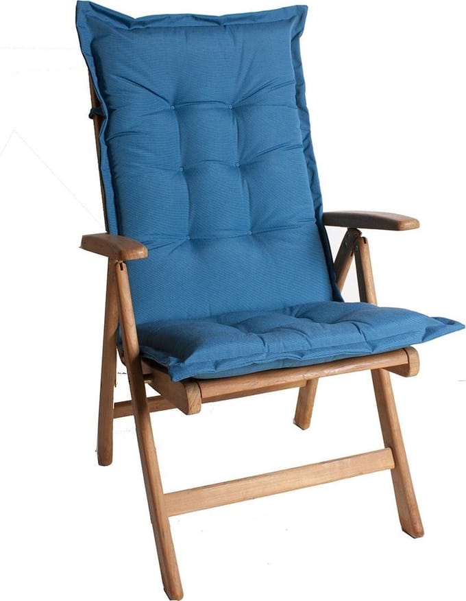 Tuinkussen dik Kobalt gemeleerd