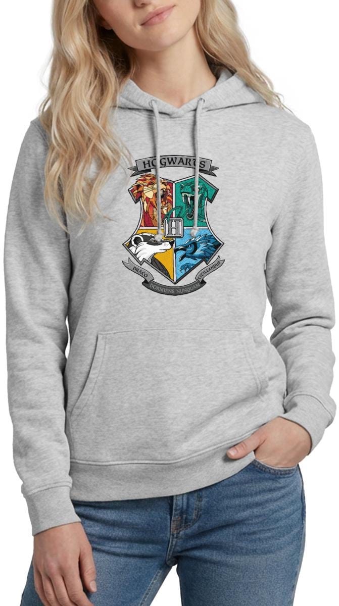 Harry Potter Hogwarts Logo Hoodie Dames